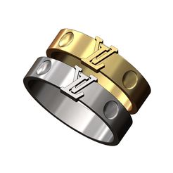 STL file Square Quadrangle Louis Vuitton logo replica signet ring 3D print  model・3D printable model to download・Cults