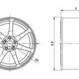 WorkWheels-XT7-Drawing.jpg WORK EMOTION XT7 RIMS FOR DIECAST 1 : 64 SCALE