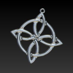 Pendiente_Celtico_Dara-2.png STL file DARA CELTIC KNOT EARRING・3D printer design to download, FJMaker3d