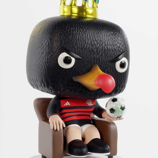 ⚽ Mascote Funko Flamengo STL・Arquivo STL para Impressão 3D・Cults