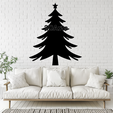 Christmas-Tree.png Christmas Tree 2D Wall Art/Window Art - Digital STL & SVG File