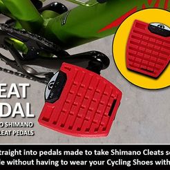 ddbf58eea8554ff63e063603f86ea350_display_large.jpg STL-Datei Cleat Pedals - Clip into Shimano Road Bike Pedals kostenlos・3D-druckbares Modell zum herunterladen