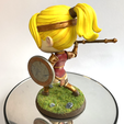 RearRoundShield_S.png Diablo 2 Amazon Chibi/Nendoroid style Minature/Figurine