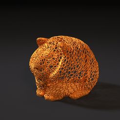 10000.jpg 3D file Tiger ball・3D printable model to download