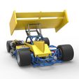 14.jpg Diecast Supermodified front engine Winged race car V2 Scale 1:25
