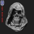 v174_WD_R1.jpg Wall home decor Reaper skull v174 3D print model