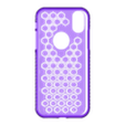 Hexagonal_TPU_Cover_Iphone_XR.stl Cover Iphone XR voronoi pattern 3D print model