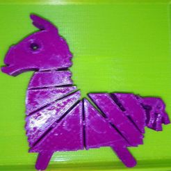 DSC_4446.JPG Free STL file Flexi llama with hidden links・3D print model to download