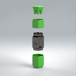 Six-Shooter-Iso-Explode.jpg PACK-A-CONE (7 SHOT PACKER) AVEC PRINT IN PLACE PART