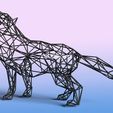 wolf-2.jpg Wolf - Resin print - Wire art