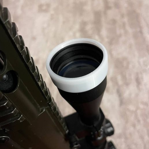 Airsoft Optic Lens Protector – Bushnell 3-9x Scope – 3mm Lexan – TPU – Optional Killflash