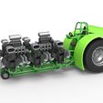 1.jpg Diecast Pulling tractor with 8 engines V8 Scale 1:25