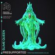 slime-queen-2.jpg Slime Queen - Slime Creature -  PRESUPPORTED - Illustrated and Stats - 32mm scale