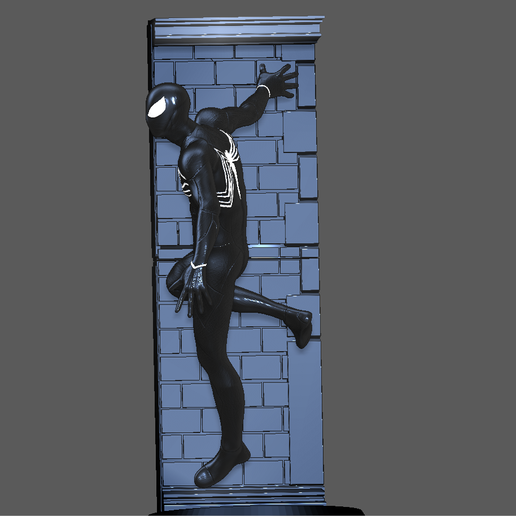 🦸‍♂️ SPIDERMAN SYMBIOTE BLACK SUIT pose SPIDER MAN 2 PS 3D PRINT・ 3D ...