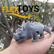 Triceratops3.png Cute Triceratops Flexi Dinosaur
