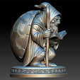 7IHJKY.png Elder Shellsage - Tartaruga Feiticeira Estatueta para impressão 3D
