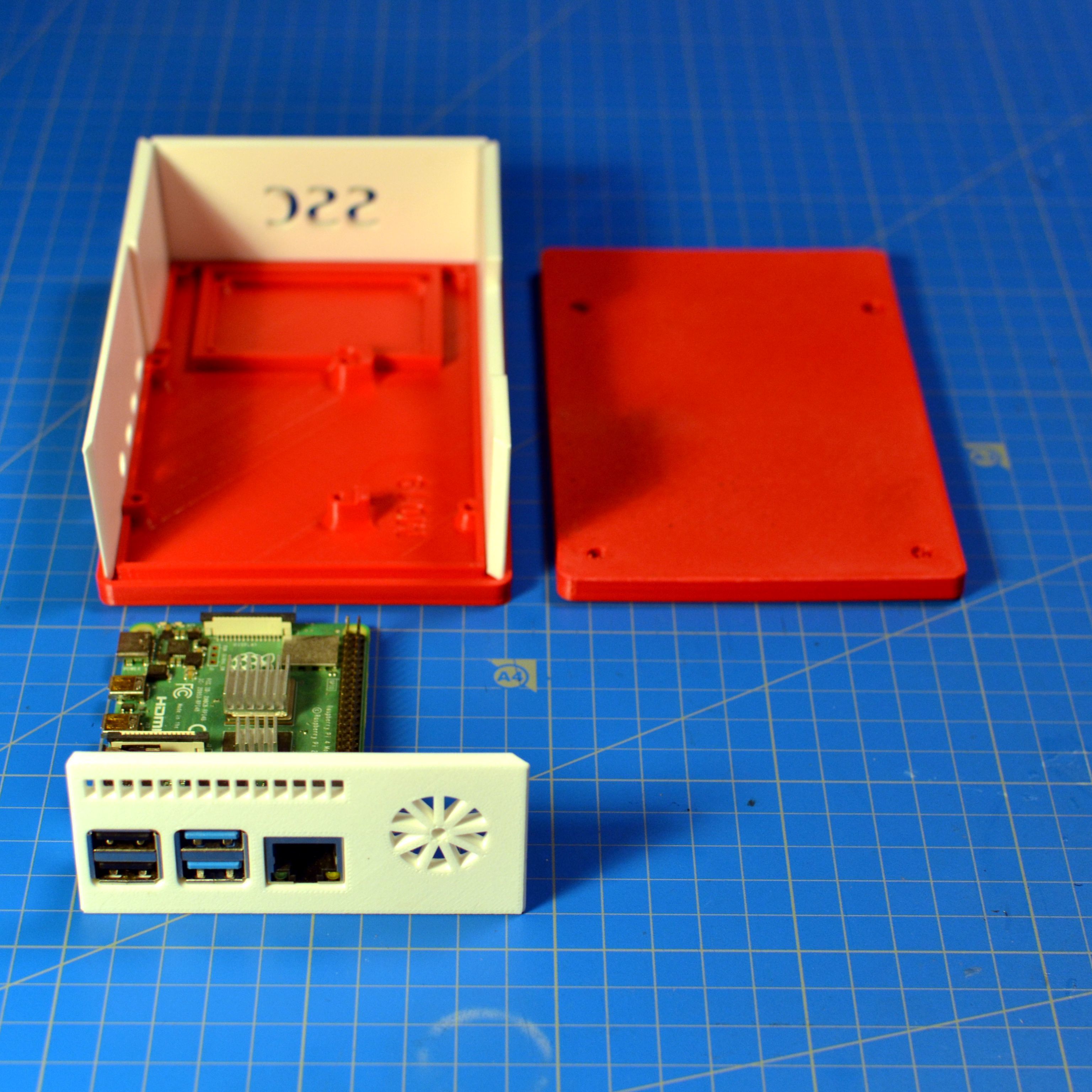 Free STL file Raspberry Pi 4 Big Case Active Cooling with fan 25x25 and ...