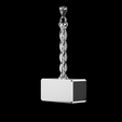 silver-2.png Sledgehammer hammer pendant 3D print model
