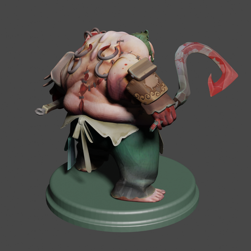 👹 Pudge Printable from Dota2 3D model・ STL File for ・Cults
