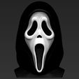 Q34.jpg Ghostface from Scream bust ready for full color 3D printing