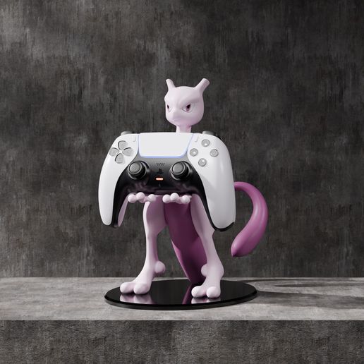 🪞 Mewtwo Controller Stand・ STL File for 3D printing・Cults
