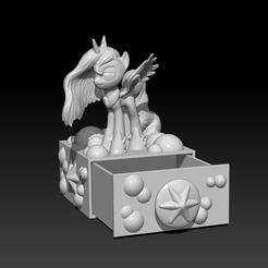 joyero-pony1.jpg Download STL file jewelry box my little pony , mi pequeño pony • Object to 3D print, andresfuertes80