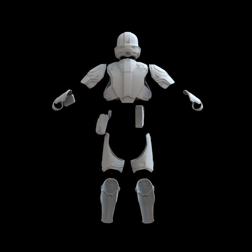 🪖 Helldivers 2 B-01 Tactical Full Body Wearable Armor With Helmet・ 3D ...