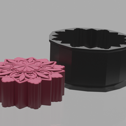 zen_soap_and_mold1.png Archivo STL gratis Molde de jabón Zen/Molde de jabón Zen・Modelo para descargar y imprimir en 3D