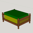 Capture-d’écran-470.png STL file SINGLE BED V-2 FOR STORING SOAP OR SPONGE・3D print object to download