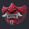 Render_Etsy.65.jpg Samurai demon mask 3D printed model