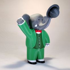 babar anglea.jpg STL-Datei Babar the Elephant kostenlos・3D-druckbares Modell zum herunterladen