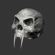 1SKULLC.jpg Tribal Sabre Tooth Skull