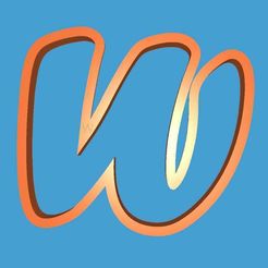 WhatsApp-Image-2021-03-22-at-9.57.55-PM.jpeg STL-Datei makeit alphabet w cookie cutter kostenlos・Objekt zum Herunterladen und Drucken in 3D