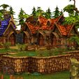 7.jpg MIDDLE AGES MEDIEVAL PEASANT FIELD TOWN TREES HOUSE TERRAIN 3D MODEL