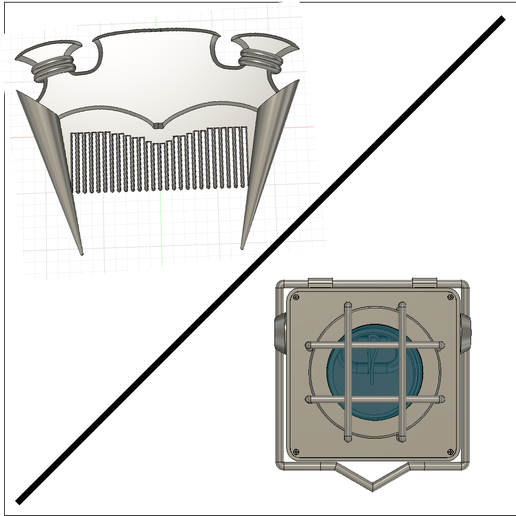 🔦 Noerde Comb and Raider's bag / lamp - Gachiakuta・ STL File for