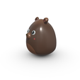 4.png Low Poly Bear Cartoon - Whimsical 3D Printable Model