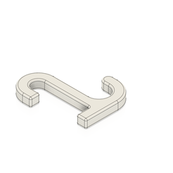 J Hook for Peg Board by Inhibit, Download free STL model
