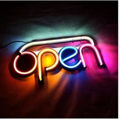 OPEN-2.jpeg STL file OPEN LED NEON・3D print object to download