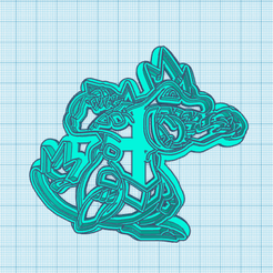 160-Feraligatr.png STL file Pokemon: Feraligatr Cookie Cutter・Design to download and 3D print