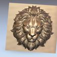 lion_headB4.jpg lion head bas-relief model for cnc