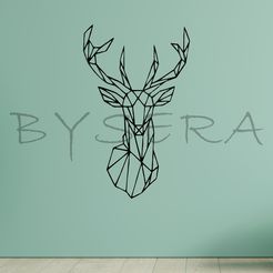 4deer.jpg Archivo STL colgante decoración ciervo・Modelo para descargar y imprimir en 3D