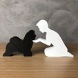IMG-20240325-WA0118.jpg Boy and his Lhasa Apso for 3D printer or laser cut