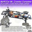 MRCC_MrCrawley_Complete_29.jpg MyRCCar Mr. Crawley Complete. 1/10 Customizable RC Rock Crawler Chassis with Portal Axles and Gearbox