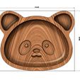 B4-panda-02.JPG Panda wooden bowl 3D print model