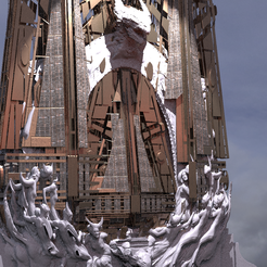 untitled.2984.png Download OBJ file Wizard Dragon Emperor Tower Ruin 8 • 3D printer design, aramar