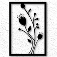project_20230228_2056368-01.png Flower Bud Framed Wall Art Floral Wall Decor 2d