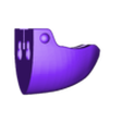 Parrot's beak - base - 2 screwslots version.STL STL file PARROT'S BEAK COAT RACK・3D printing idea to download