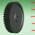 Normal module _ 2mm Teeth facewidth 20mm Number of teeth 47 Gear diameter 98mm Shaft diameter 10mm | § ieus Buy UO Sh Aq papeoyjdn ajnpow jewisou awes uM SIPOD JEDLIPUIJ|AD OG 194}0 YUM paiied aq ue) Linjyoeynuew 10) Apeay Cylindrical gear - paired - z47 m2 D98 d10