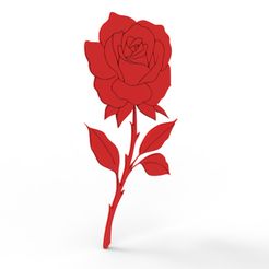 untitled.20.jpg STL file Rose Flower 2 - Gift・3D printing idea to download