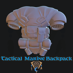 05.png STL file TACTICAL MARINE BACKPACK・3D printing idea to download